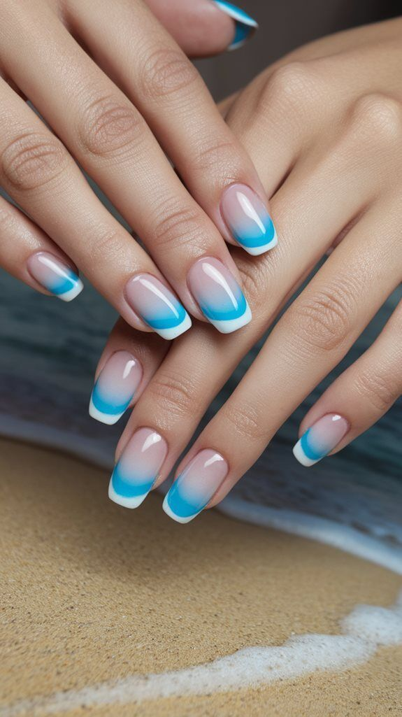 Pastel Blue Ombre